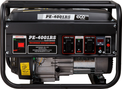 Генератор бензиновый ECO PE-4001RS (2,8 кВт, 220 В, бак 15л, 38кг) Black Edition
