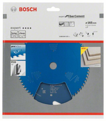 Диск пильный Freud для циркулярок 165х20мм 4Т Expert for FiberCement (гипсокартон), BOSCH