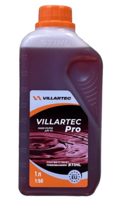 Масло моторное 1л VILLARTEC PRO 2Т синтетическое