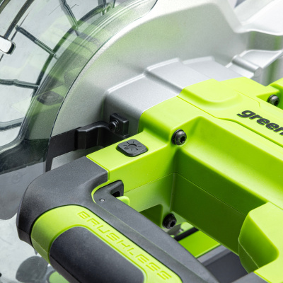 Пила торцовочная Greenworks GD24MS216 с протяжкой (24В без АКБ и ЗУ)