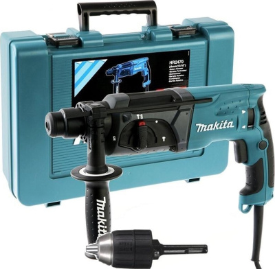 Перфоратор SDS-plus HR2470X19 переходник+ БЗП патрон, MAKITA
