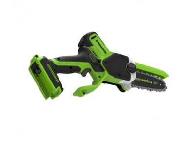 Цепная мини пила аккумуляторная Greenworks GD24CS15 (24В, без АКБ и ЗУ) 15см с авто/смазкой цепи