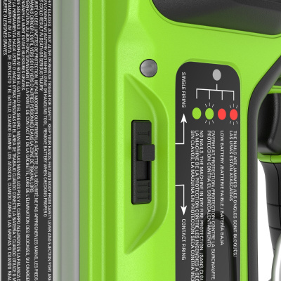 Нейлер аккумуляторный Greenworks GD24BN (24В, 1хАКБ 2Ач и ЗУ)