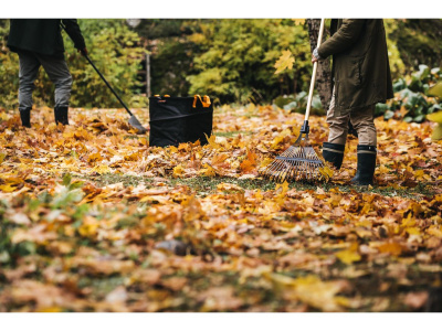 Грабли веерные для листьев FISKARS Prima c деревянным черенком