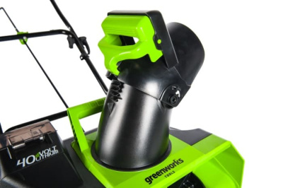 Снегоуборщик аккумуляторный Greenworks GD40SB (40В, с 1хАКБ 4 А-ч и ЗУ) 51см