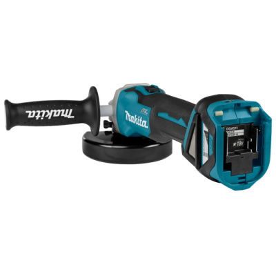 Углошлифмашина DGA511RT BL motor аккумуляторная 18V 125мм 1х5,0 Аh, MAKITA