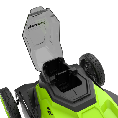 Газонокосилка аккумуляторная Greenworks GD24X2LM411 (2*24В, 2хАКБ 4Ач  и ЗУ) 41см