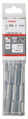 SDS-plus-7 бур,  5 -100/160мм (10шт), BOSCH
