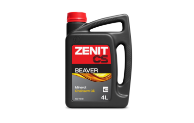 Масло для смазки пильных цепей бензопил ZENIT Beaver, 4 л всесезонное 