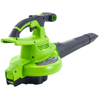 Воздуходув-пылесос садовый аккумуляторный Greenworks GD40BVIIK5 (40В с 1хАКБ 5Ач и ЗУ)