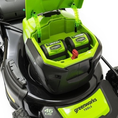 Газонокосилка аккумуляторная Greenworks GD40LM46SPK8 (40В, 1хАКБ 8Ач) 46см самоходная