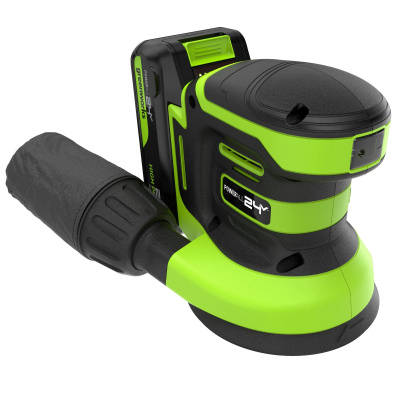 Эксцентриковая шлифовальная машина аккумуляторная Greenworks OS325 (24В, 1хАКБ 2Ач и ЗУ)