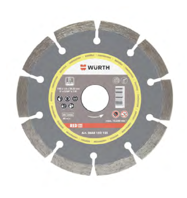 Круг алмазный d350х25,4/20 мм (бетон) RED LINE, WURTH