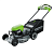 Газонокосилка аккумуляторная Greenworks LM221S (82В, 2хАКБ 5Ач и ЗУ 8А) 56см самоходная