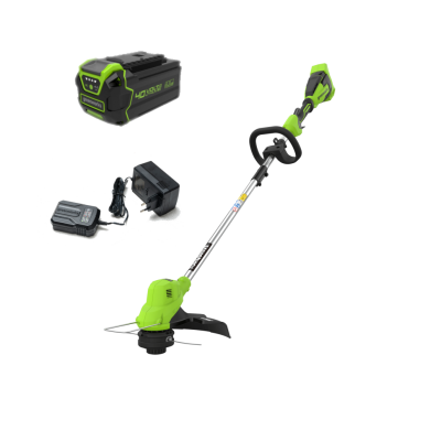 Триммер аккумуляторный Greenworks GD40LT (40В, 1хАКБ 4Ач и ЗУ) 33-38см