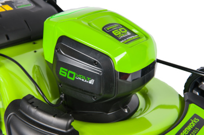 Газонокосилка аккумуляторная Greenworks GD60LM46SPK4 (60В, с 1хАКБ 4Ач и ЗУ) 46см самоходная