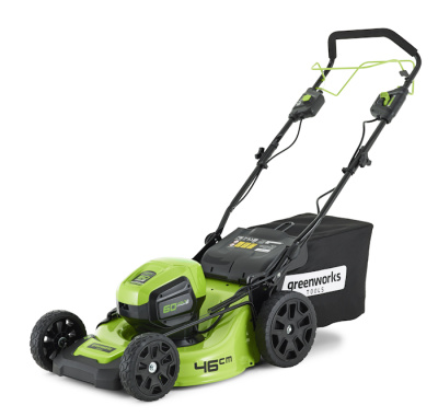 Газонокосилка аккумуляторная Greenworks GD60LM46SPK4 (60В, с 1хАКБ 4Ач и ЗУ) 46см самоходная