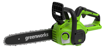 Цепная пила аккумуляторная Greenworks G24CS25K2 (24В, 1хАКБ 2Ач и ЗУ) 25см