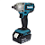 Гайковерт  DTW190RME  аккумуляторный  (18V / 2*4,0Ah / 190Nm 1/2&quot; / Кейс), MAKITA