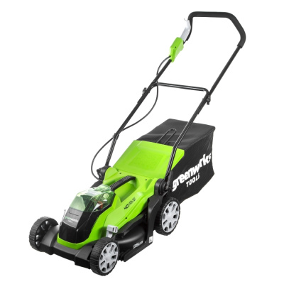 Газонокосилка аккумуляторная Greenworks G40LM35K2 (40В, 1хАКБ 2Ач и ЗУ) 35 см Газонокосилка аккумуляторная Greenworks G40LM35K2 (40В, 1хАКБ 2Ач и ЗУ) 35 см