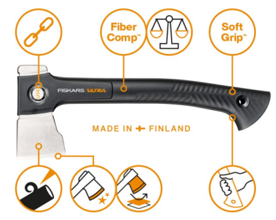 Топор универсальный U14 Ultra FISKARS