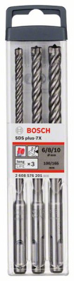 Набор буров SDS Plus-7X,  6/8/10мм, BOSCH