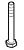 Винт с шестигранной головкой 3/8" 31/2" - 10,9