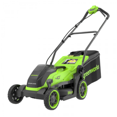 Газонокосилка аккумуляторная Greenworks GD40LM361K4 (40В, 36 см, 1хАКБ 4Ач и ЗУ)