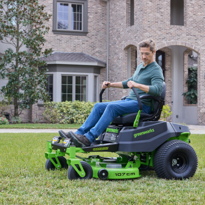 Райдер с нулевым радиусом разворота Greenworks 82V GC82ZT107 (без АКБ и ЗУ)