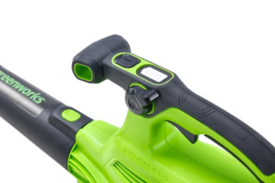 Воздуходув-пылесос садовый аккумуляторный Greenworks GD40BVIIK5 (40В с 1хАКБ 5Ач и ЗУ)