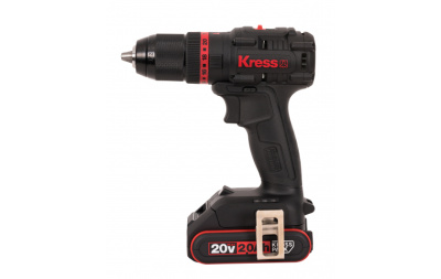 Аккумуляторная ударная дрель-шуруповерт KRESS KUC30.1 20В, 60Нм, 2Ач х 2, ЗУ, сумка