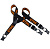 Подтяжки для брюк STIHL, чёрные,кнопочная застёжка, длина 110см