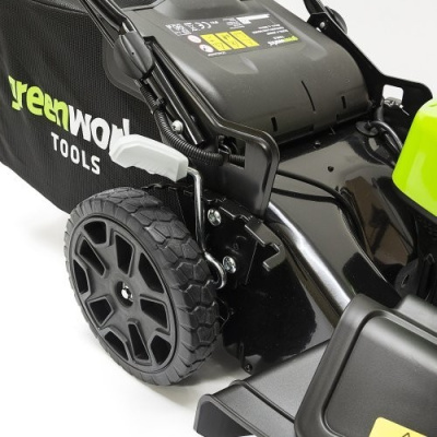 Газонокосилка аккумуляторная Greenworks GD40LM46SPK8 (40В, 1хАКБ 8Ач) 46см самоходная