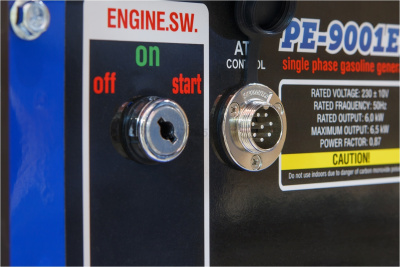 Генератор бензиновый ECO PE-9001ES (электростарт, 6,5 кВт, 220 В, бак 25л, 75кг)